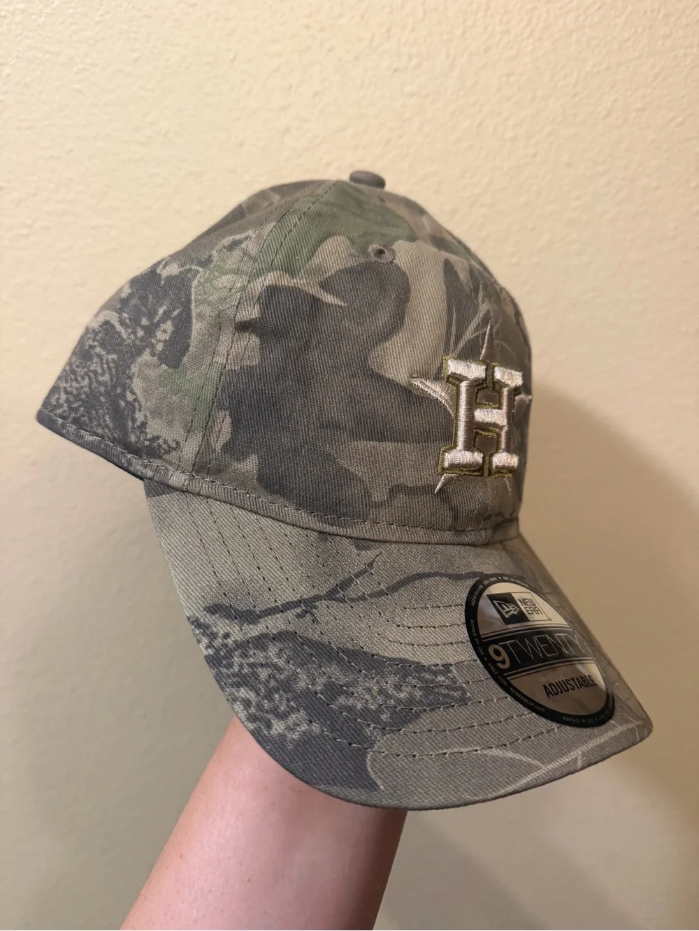 Houston Astros New Era 9TWENTY Camo Adjustable Dad Hat Cap NWT MLB